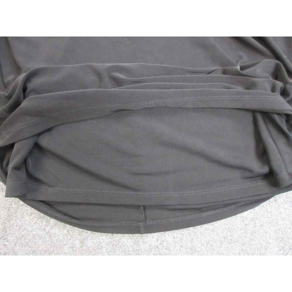 Lauren Ralph Lauren Dress Womens 4 Black Cold Shoulder Ruffle Sleeve Sheath LBD‎ - Picture 10 of 14
